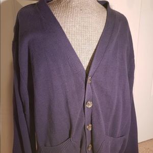 Saddlebred Mens Navy Blue Cardigan